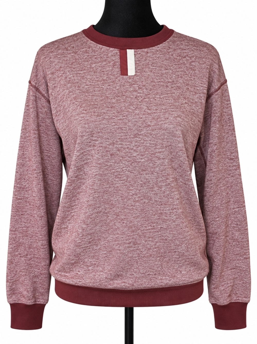 Champion Womenโs Heathered Mauve Crewneck Sweatshirt Size Small